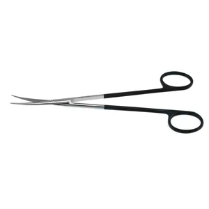 Jameson scissors 7 curved Superior-Cut blades blunt tips black ring handle – surgivalley (002211695)