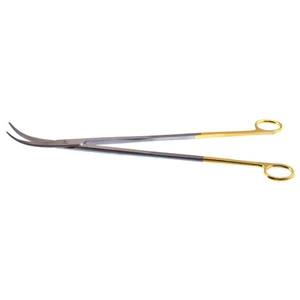 Jorgenson dissecting scissors 14 strongly curved beveled TC blades blunt tips ring handle – surgivalley (002211432)