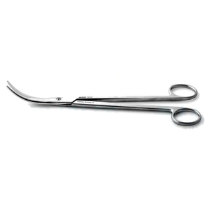 Jorgenson dissecting scissors 9 strongly curved beveled blades blunt tips ring handle – surgivalley (002211443)