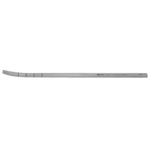 Lambotte-osteotom 7" buet, 7.0mm bredt, med dybdemarkeringer og fladt håndtag – surgivalley (012210378)