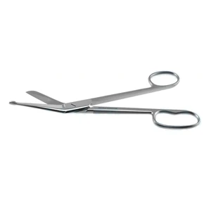 Lister 绷带剪 8英寸 angled Superior-Cut 刀片 下刀片微锯齿 探针尖 磨砂指环手柄 – surgivalley (002211531)