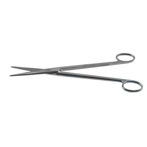 Mayo-Harrington dissecting scissors 9 straight beveled blades blunt tips ring handle