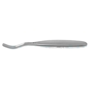 McGlamry 跖骨骨膜剥离器 6 1/2" 弯曲 锐利 9.0mm 宽刀片 扁平柄