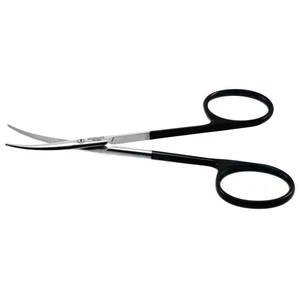 Metzenbaum-dissektionssaks 4 1/2" buede Superior-Cut-blade, stumpe spidser, sort ringhåndtag – surgivalley (002211078)