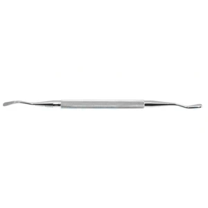 Miller bone file 7 double-ended, #12A 6.5mm wide, plain and cross serrations round handle