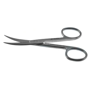 Nail scissors 4 curved blades sharp tips ring handle