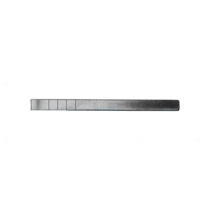 Osteotom 7" buet 10,0 mm bred med dybde-markeringer lang skråskæring fladt håndtag – surgivalley (012210397)