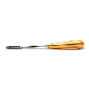 Parkes rasp 8 backward cutting, grit 2 7.5mm wide, extra fine TC teeth gold grip handle