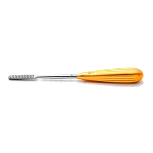 Parkes rasp 8 backward cutting, grit 7 7.5mm wide, extra coarse TC teeth gold grip handle