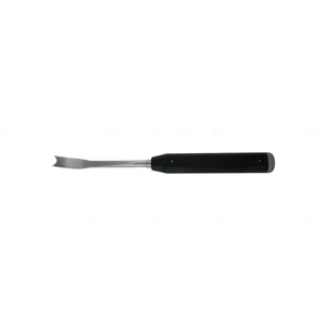 Pelvic osteotome 12 curved 15.0mm wide black plastic handle