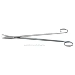 Potts-Smith dissecting scissors 9 curved blades blunt tips ring handle