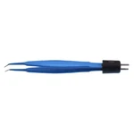 Shepard bipolær pincet 4 5/8" vinklet 0.6mm brede non-stick-spidser isoleret bredt fladt skaft