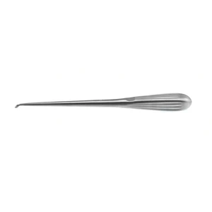 Spinal fusion curette 9 reverse angled size 0, oval cup, brun handle – surgivalley (008211115)