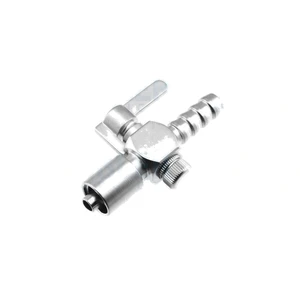 Torneira de três vias com luer lock macho e conexão barbada de 6.0 mm de diâmetro, 15.0 cm (6.0)