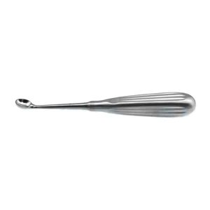 Brun Bone Curette Straight Cup Size #4 17.1 cm (6.7) – surgivalley (008211137)