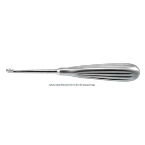 Volkman knoglekyrette 6 3/4" lige størrelse #5 kop, brun håndtag – surgivalley (008210777)