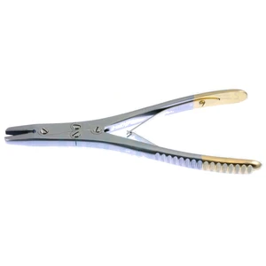 Drahtzange 7" Doppelaktion gezahnte TC-Backen 4.0mm breit