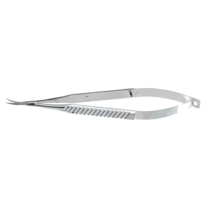 Adventitia microsurgical dissecting scissors 6 curved 11.0mm blades sharp tips flat 8.0mm wide handle – surgivalley (002211692)