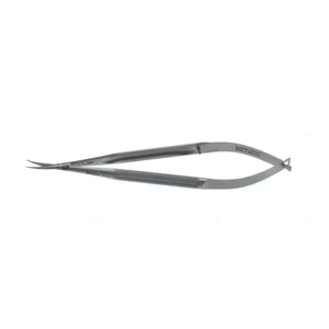 Adventitia microsurgical dissecting scissors 6 curved 18.0mm blades sharp tips round 8.0mm diameter handle – surgivalley (002211727)