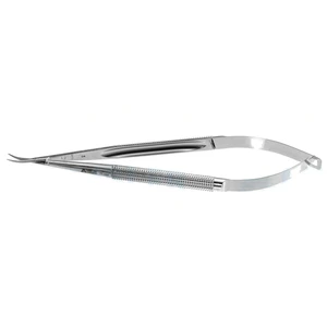 Adventitia microsurgical dissecting scissors 6 curved 9.0mm blades sharp tips round 8.0mm diameter handle – surgivalley (002211734)