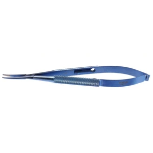 Apt microsurgical needle holder 5 delicate," slightly curved 6.5mm TC dusted jaws 23.0mm from m 12.5 cm (5.0) – surgivalley (003050122)