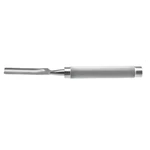 Bone gouge 11 straight 19.0mm wide blade round handle