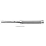 Bone gouge 11 straight 32.0mm wide blade round handle