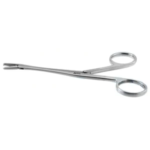 Surgivalley tendon forceps 6 angled 1x2 teeth ring handle without ratchet
