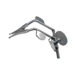 Espalhador vertebral tipo Cloward, comprimento de trabalho 65.0mm abertura das mandíbulas 22.0mm