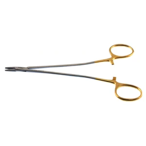 Cooley Needle Holder Straight 15.0 cm (6") TC (Gold Handle) – surgivalley (111050086)