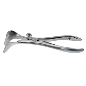 Cottle septum speculum 5 1/2 narrow 30.0mm long tapered 9mm to 4mm wide blades with set screw S – surgivalley (007030047)