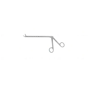 Pinza gubia Cushing longitud de trabajo 185mm, vástago de onda limpia angulado hacia arriba fenestrado dentado mordida de 4.0mm x 12.0mm mango de anillas – surgivalley (027210653)