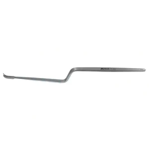 D'Errico nerve root retractor 9 bayonet shaft angled 7.0mm wide x 11.0mm long blade flat handle – surgivalley (005212622)