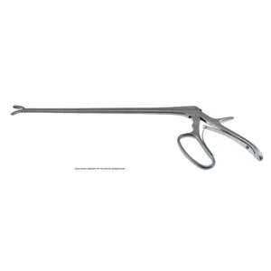 Rongeur IVD Ferris-Smith, longitud de trabajo 254mm, curvado hacia abajo, mandíbulas de copa de 6.0mm x 10.0mm, mango ergonómico de anillas – surgivalley (066210118)