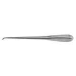 Flat back spinal fusion curette 9 reverse angled size #2 cup, brun handle
