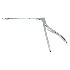 Hajek-Kofler sphenoid punch forceps 9 1/2" working length 150mm 360° rotatable angled 90° 3.0mm x 7.0mm jaws with fixation nut squeeze handle – surgivalley (001213228)
