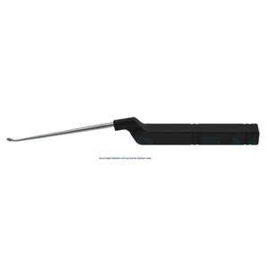 Karlin microdiscectomy lumbar curette 9 1/2 backward," down size "#1 rounded corners flat sides," 5.0 cm (2") – surgivalley (008060179)