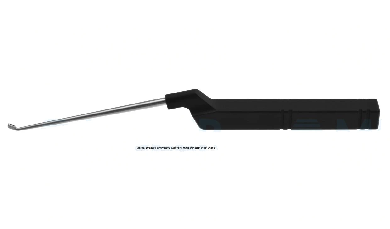 Cureta lumbar Karlin para microdiscectomía 9 1/2 inclinada hacia adelante tamaño "#2 esquinas redondeadas lados planos," 5.0 cm (2")