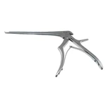 Kerrison micro rongeur working length 150mm, thin footplate angled up 40° 2.0mm bite 9.0mm opening small handle