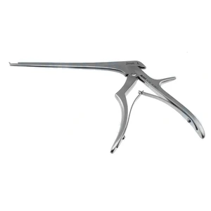 Rongeur micro Kerrison, longitud de trabajo 150mm, platina fina angulada hacia arriba 40º, mordida de 2.0mm, abertura de 9.0mm, mango pequeño – surgivalley (011211024)