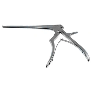 Rongeur micro Kerrison, longitud de trabajo 150mm, platina fina angulada hacia arriba 40º, mordida de 3.0mm, abertura de 9.0mm, mango pequeño – surgivalley (011211025)