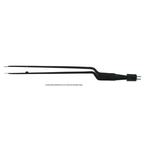 Keyfin 双极镊 8英寸工作长度 5英寸弯头杆身 1.0mm宽防粘尖端 绝缘扁平手柄 – surgivalley (001213374)