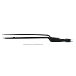 Keyfin 双极镊 8" 工作长度 5" 弯头杆身 1.2mm 宽防粘尖端 绝缘 扁平手柄