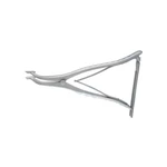 Afastador de lâmina 10 1/2" lâminas externas serrilhadas transversalmente com dentes de 20.0mm x 15.0mm, cabo de compressão com catraca