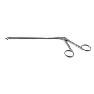 Micro pituitary MIS rongeur working length 185.0mm angled down, graduated 2.0mm cup jaws ring handle