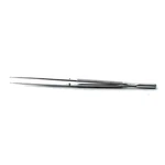 Mikrokirurgisk forceps 10 lige 1,0mm TC støvede mikro-ring spidser med knudeplatform rundt modvægtshåndtag