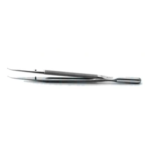 Microsurgical Tissue Forceps Curved 18.4 cm (7.2) TC (Gold Handle) – surgivalley (001212256)