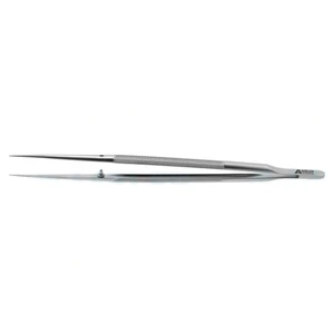 Microsurgical forceps 7 straight 0.6mm TC dusted tips with tying platform 8.0mm round balanced handle – surgivalley (001212517)