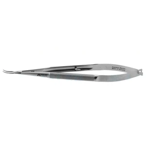 Microsurgical Needle Holder Curved 15.0 cm (6") – surgivalley (003050076)