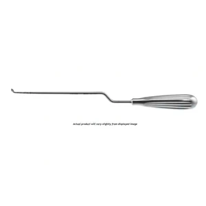 MIS knoglekyle 11 1/2" bajonetskaft, fremadvinklet 1.8mm kop, gradueret, brun håndtag – surgivalley (008210881)